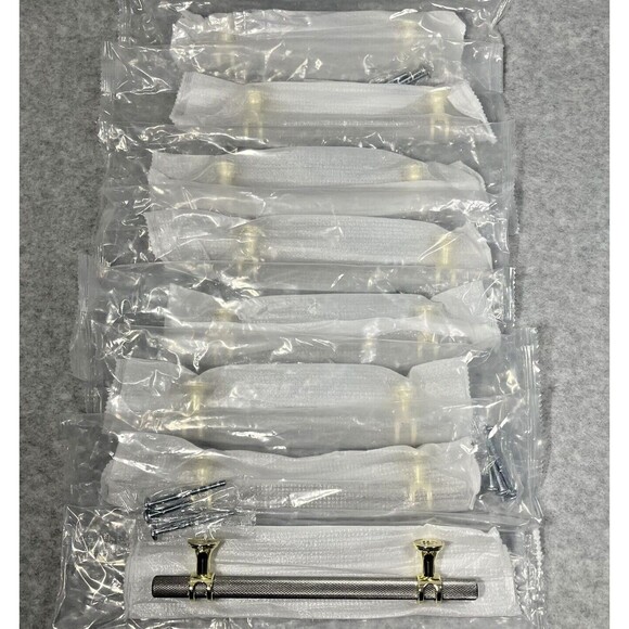 Rergy‎ 8 Pack Brushed Nickel Cabinet Pulls Kitchen Cabinet Handles 6.25” Center - Picture 4 of 10